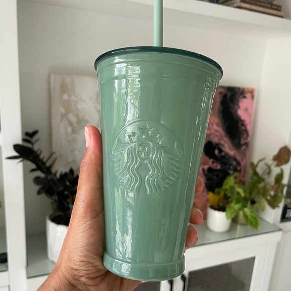 Starbucks Glass Tumbler Mint 2021 Rare Collectible Original Straw EUC - Picture 4 of 4